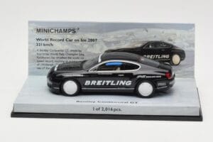 Bentley Continental GT World Record Car on Ice Juodas Minichamps 1:43 436139026-O Metalas