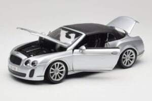 Bentley Continental Supersports Kabrioletas 1 Karta Sidabrinis Bburago 1:18 18-11037S Metalas - nuotrauka 2 iš 8
