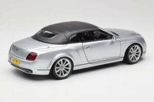 Bentley Continental Supersports Kabrioletas 1 Karta Sidabrinis Bburago 1:18 18-11037S Metalas - nuotrauka 3 iš 8
