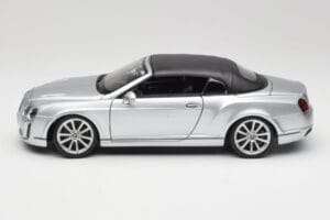 Bentley Continental Supersports Kabrioletas 1 Karta Sidabrinis Bburago 1:18 18-11037S Metalas - nuotrauka 4 iš 8