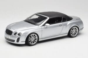 Bentley Continental Supersports Kabrioletas 1 Karta Sidabrinis Bburago 1:18 18-11037S Metalas