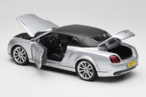 Bentley Continental Supersports Kabrioletas 1 Karta Sidabrinis Bburago 1:18 18-11037S Metalas - nuotrauka 5 iš 8