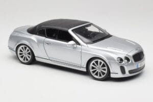 Bentley Continental Supersports Kabrioletas 1 Karta Sidabrinis Bburago 1:18 18-11037S Metalas - nuotrauka 6 iš 8