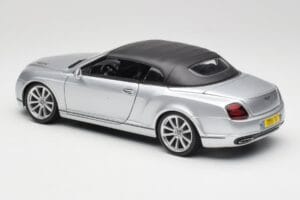 Bentley Continental Supersports Kabrioletas 1 Karta Sidabrinis Bburago 1:18 18-11037S Metalas - nuotrauka 7 iš 8