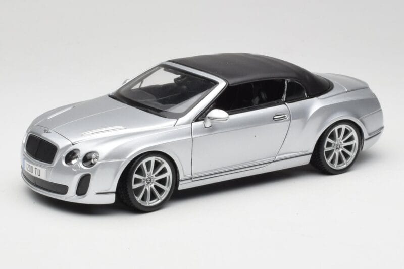 Bentley Continental Supersports Kabrioletas 1 Karta Sidabrinis Bburago 1:18 18-11037S Metalas