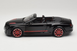 Bentley Continental Supersports ISR Kabrioletas Juodas Su Raudonomis Ratlankiais Bburago 1:18 18-11035 Metalas - nuotrauka 4 iš 8