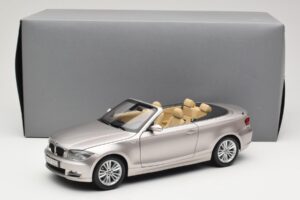BMW 1 Series E88 Kabrioletas Mineral Silver Metallic Kyosho 1:18 80430427020 Metalas - nuotrauka 8 iš 8