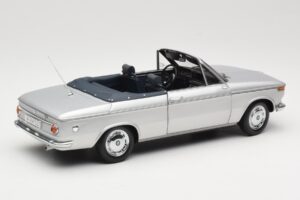 BMW 1600 Kabrioletas Sidabrinis Minichamps 1:18 80430145819 Metalas - nuotrauka 3 iš 8
