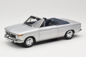 BMW 1600 Kabrioletas Sidabrinis Minichamps 1:18 80430145819 Metalas