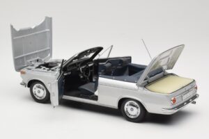 BMW 1600 Kabrioletas Sidabrinis Minichamps 1:18 80430145819 Metalas - nuotrauka 5 iš 8