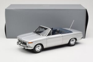 BMW 1600 Kabrioletas Sidabrinis Minichamps 1:18 80430145819 Metalas - nuotrauka 8 iš 8