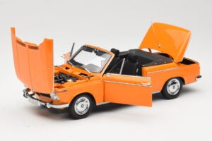 BMW 1600 E10 Kabrioletas Oranžinis Minichamps 1:18 100021030 Metalas - nuotrauka 2 iš 8
