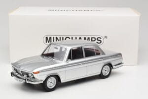 BMW 1800 Ti Sidabrinis Minichamps 1:18 107024000 Derva - nuotrauka 6 iš 6