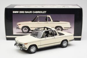 BMW 2002 Baur Kabrioletas E10 Chamonix Baltas AUTOart 1:18 70532 Metalas - nuotrauka 8 iš 8