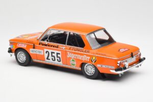 BMW 2002 Jagermeister #255 W. Stiller Rally Monte Carlo 1973 IXO 1:18 18RMC165 Metalas - nuotrauka 5 iš 6