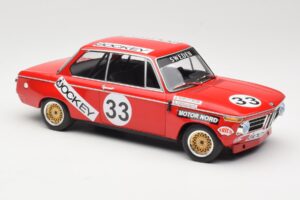 BMW 2002 Jockey Racing #33 B. Tobiasson / L. Nordstrom 6 Hours Nurburgring 1972 Minichamps 1:18 155722633 Metalas - nuotrauka 4 iš 6