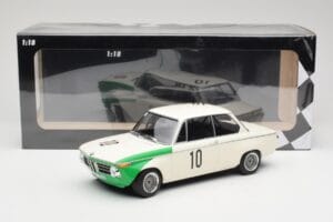 BMW 2002 Tii E10 #10 H. Hahne / D. Quester Winners Nurburgring 1968 Minichamps 1:18 155682710 Metalas - nuotrauka 6 iš 6