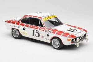 BMW 2800 CS E9 #15 Team Marabout Gaye / S. Braillard 24 Hours of Spa 1972 Minichamps 1:18 155722715 Metalas - nuotrauka 4 iš 6