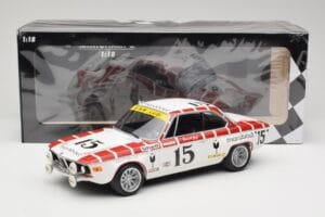 BMW 2800 CS E9 #15 Team Marabout Gaye / S. Braillard 24 Hours of Spa 1972 Minichamps 1:18 155722715 Metalas - nuotrauka 6 iš 6