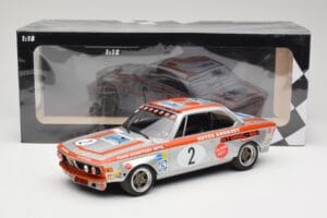 BMW 2800 CS E9 #2 Team Schnitzer J. Fitzpatrick / H. Heyer Winners Grand Prix Touring Cars Nurburgring 1972 Minichamps 1:18 1 - nuotrauka 6 iš 6