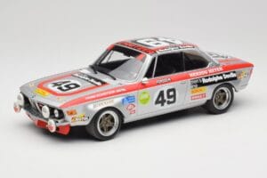 BMW 2800 CS E9 #49 Team Schnitzer G. Herzog / H. Heyer 24 Hours of Spa 1972 Minichamps 1:18 155722749 Metalas