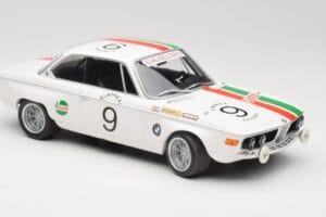 BMW 2800 CS E9 #9 Castrol BMW T. Moorkens / E. Haxhe 24 Hours of Spa 1971 Minichamps 1:18 155712709 Metalas - nuotrauka 4 iš 6