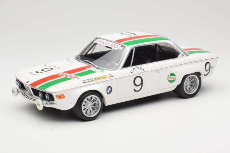 BMW 2800 CS E9 #9 Castrol BMW T. Moorkens / E. Haxhe 24 Hours of Spa 1971 Minichamps 1:18 155712709 Metalas