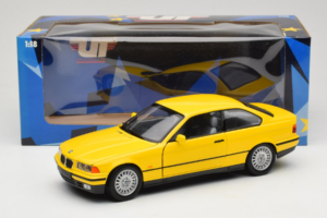 BMW 3 Series E36 Coupe Geltonas UT Models 1:18 180023320 Metalas - nuotrauka 8 iš 8