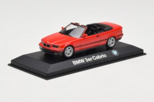 BMW 3 Series E30 Kabrioletas Raudonas Minichamps 1:43 80429421500 Metalas - nuotrauka 2 iš 4