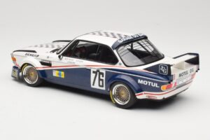 BMW 3.0 CSL E9 Garage Du Bac #76 P. Depnic / H. Coulon 24 Hours of Le Mans 1977 Minichamps 1:18 155772576 Metalas - nuotrauka 5 iš 6