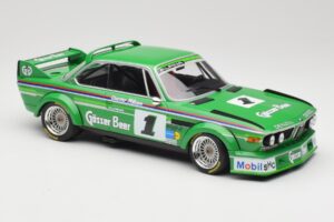 BMW 3.0 CSL E9 #1 Alpina G. Nilsson / D. Quester Winners Nürburgring 1977 Minichamps 1:18 155772501 Metalas - nuotrauka 4 iš 6