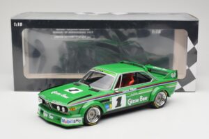 BMW 3.0 CSL E9 #1 Alpina G. Nilsson / D. Quester Winners Nürburgring 1977 Minichamps 1:18 155772501 Metalas - nuotrauka 6 iš 6