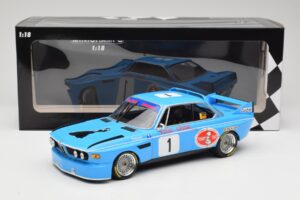 BMW 3.0 CSL E9 #1 Precision Liegeoise J. Peltier / C. Lafosse Winners 4 Hours Monza 1974 Minichamps 1:18 155742681 Metalas - nuotrauka 6 iš 6