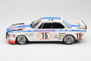 BMW 3.0 CSL E9 #15 BMW Alpina J. Peltier / H. Menzel 24 Hours of Spa 1973 Minichamps 1:18 155732695 Metalas - nuotrauka 3 iš 6