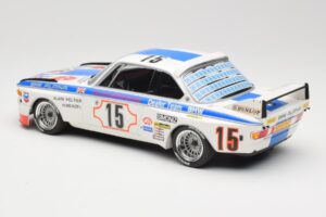 BMW 3.0 CSL E9 #15 BMW Alpina J. Peltier / H. Menzel 24 Hours of Spa 1973 Minichamps 1:18 155732695 Metalas - nuotrauka 5 iš 6