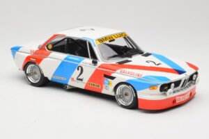 BMW 3.0 CSL E9 #2 Luigi Racing A. de Fierlant / P. Xhenceval Winners 24 Hours of Spa 1975 Minichamps 1:18 155752602 Metalas - nuotrauka 4 iš 6