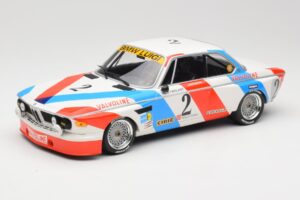 BMW 3.0 CSL E9 #2 Luigi Racing A. de Fierlant / P. Xhenceval Winners 24 Hours of Spa 1975 Minichamps 1:18 155752602 Metalas