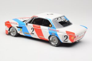 BMW 3.0 CSL E9 #2 Luigi Racing A. de Fierlant / P. Xhenceval Winners 24 Hours of Spa 1975 Minichamps 1:18 155752602 Metalas - nuotrauka 5 iš 6