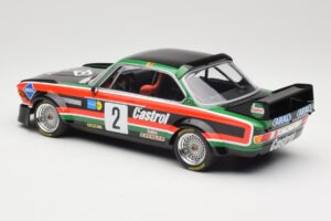 BMW 3.0 CSL E9 #2 Luigi Racing J-M. de Wael / A. de Fierlant Winners GP Nurburgring 1976 Minichamps 1:18 155762502 Metalas - nuotrauka 5 iš 6