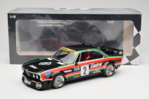 BMW 3.0 CSL E9 #2 Luigi Racing J-M. de Wael / A. de Fierlant Winners GP Nurburgring 1976 Minichamps 1:18 155762502 Metalas - nuotrauka 6 iš 6