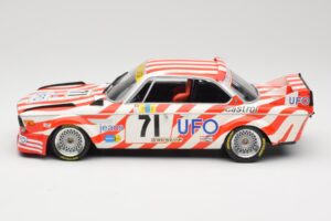 BMW 3.0 CSL E9 #71 Luigi Racing P. Xhenceval / J. Dieudonné 24 Hours of Le Mans 1977 Minichamps 1:18 155772571 Metalas - nuotrauka 3 iš 6