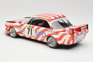 BMW 3.0 CSL E9 #71 Luigi Racing P. Xhenceval / J. Dieudonné 24 Hours of Le Mans 1977 Minichamps 1:18 155772571 Metalas - nuotrauka 5 iš 6