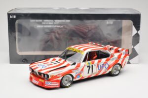 BMW 3.0 CSL E9 #71 Luigi Racing P. Xhenceval / J. Dieudonné 24 Hours of Le Mans 1977 Minichamps 1:18 155772571 Metalas - nuotrauka 6 iš 6