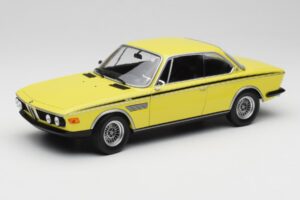 BMW 3.0 CSL E9 Geltonas Minichamps 1:18 155028130 Metalas