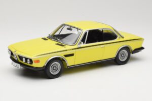 BMW 3.0 CSL E9 Geltonas Minichamps 1:18 80430137980 Metalas