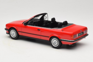 BMW 325i E30 Kabrioletas Ryškiai Raudonas Otto 1:18 OT1194 Derva - nuotrauka 5 iš 6