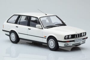 BMW 325i E30 Touring Baltas Riboto Leidimo Norev 1:18 183217 Metalas - nuotrauka 4 iš 6