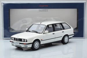 BMW 325i E30 Touring Baltas Riboto Leidimo Norev 1:18 183217 Metalas - nuotrauka 6 iš 6