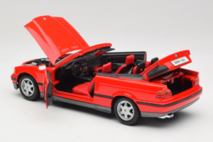 BMW 325i E36 Kabrioletas Raudonas Maisto 1:18 50229 Metalas - nuotrauka 5 iš 8