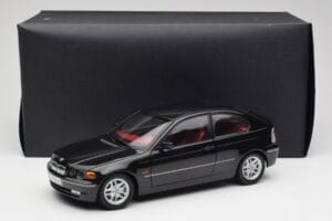 BMW 325Ti Compact E46 Juodas Kyosho 1:18 80430024440 Metalas - nuotrauka 7 iš 7